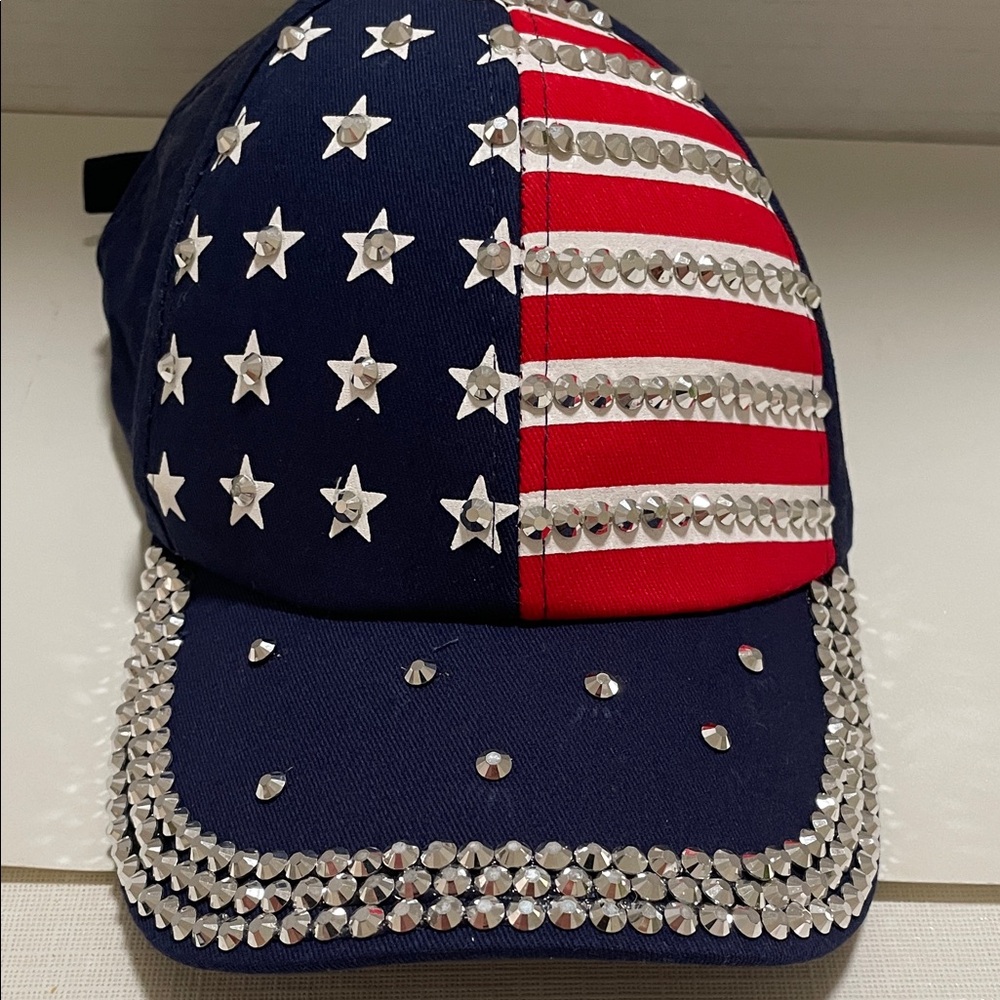 Patriotic Rhinestone Cap - Picture 5 of 5